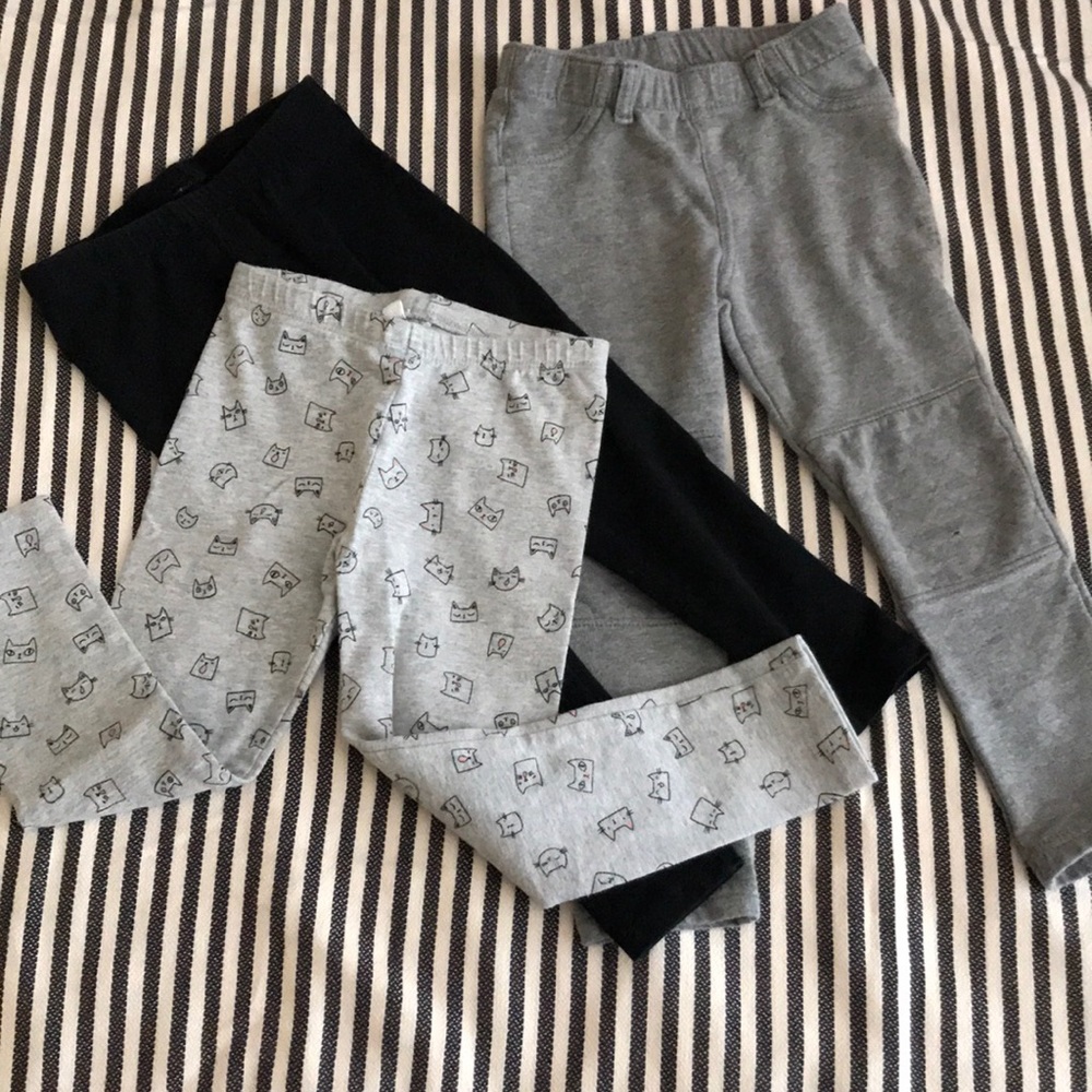 THREE pairs Cat & Jack pants size 3t